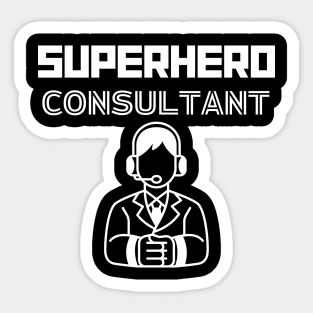 Superhero Consultant Sticker